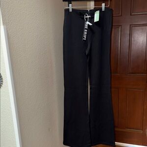 NWT Jaunty The Kript Kazuna Flare Stretch Pants Black Women’s Size L